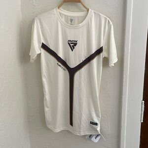 RDX Men's Sports Aura T-17 Short Sleeve T-shirt Size S In White